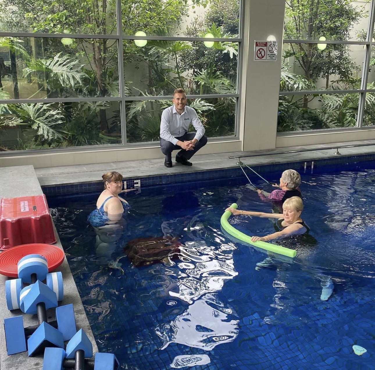 A hydrotherapy session in Adelaide for exercise therapy and pain relief