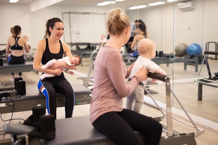 A postpartum physiotherapy session in Adelaide focusing on pain relief and muscle recovery for new mothers