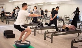 A physiotherapy gym in Adelaide featuring exercise equipment for rehabilitation and muscle strengthening